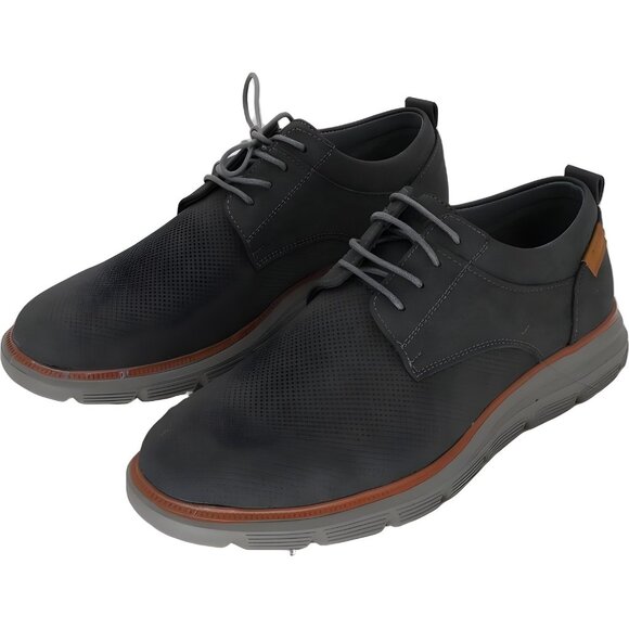 Aston Marc Eglon Oxford Dress Shoes Gray Men's US 8.5M - Picture 2 of 6